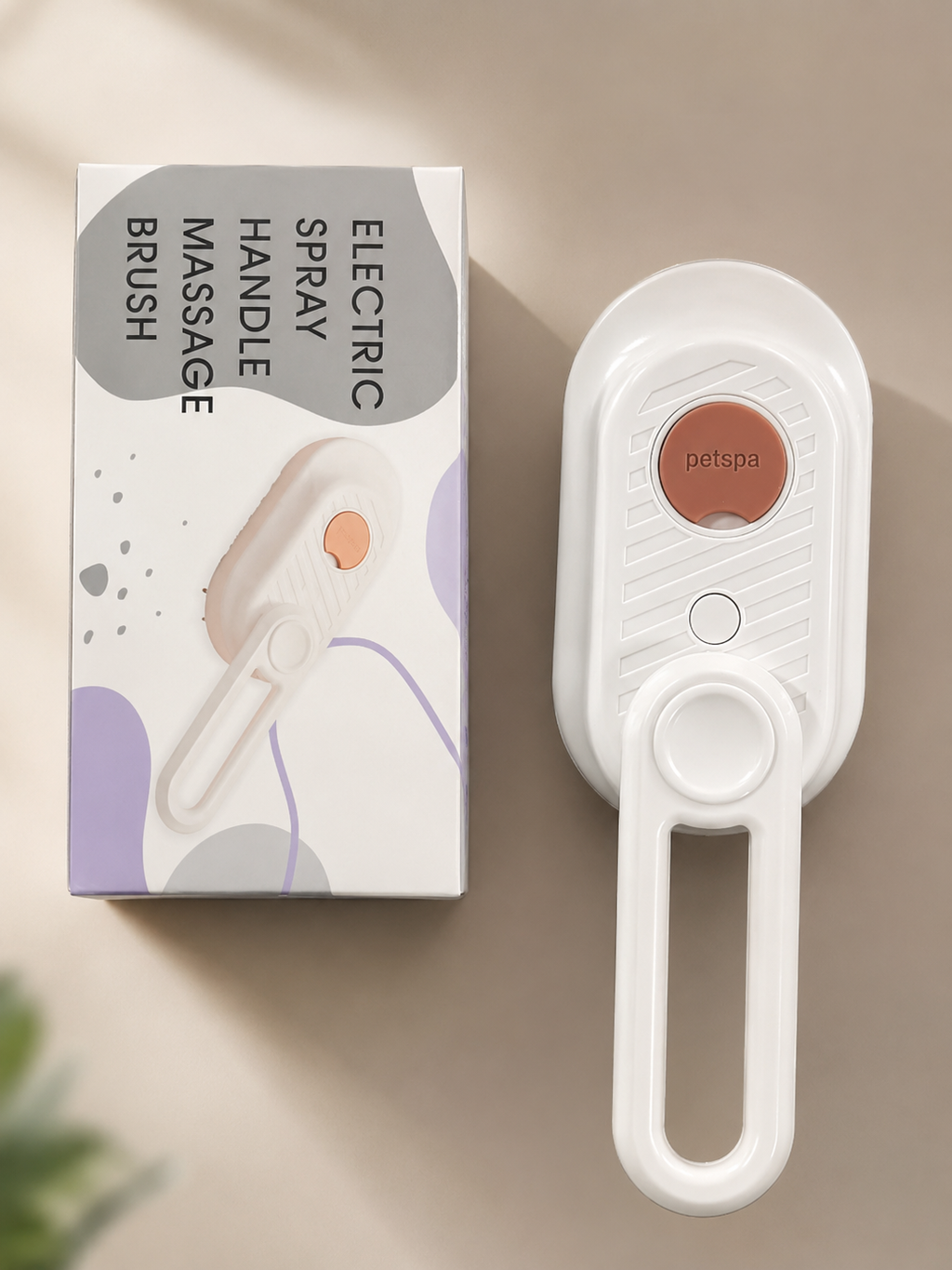 Escova de Massagem com Vaporizador para Cães e Gatos