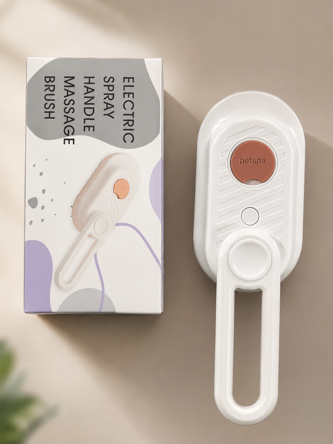 Escova de Massagem com Vaporizador para Cães e Gatos
