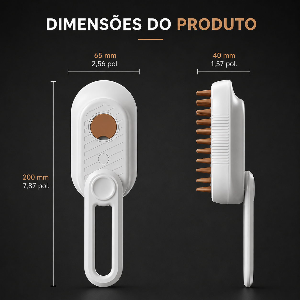 Escova de Massagem com Vaporizador PetiGo™