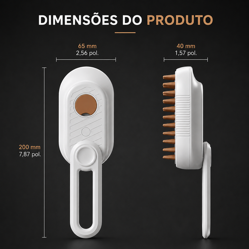 Escova de Massagem com Vaporizador PetiGo™